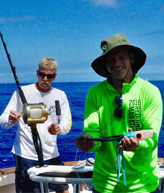 ANGLER: charter client SPECIES: Blue Marlin
WEIGHT: Est 670lb LURE: JB Plunger.